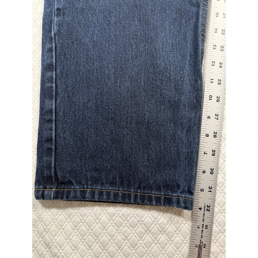 Levi's 550 Mens Fits 38x32 Blue Dark Wash Relaxed Fit Straight‎ Leg Denim Jeans